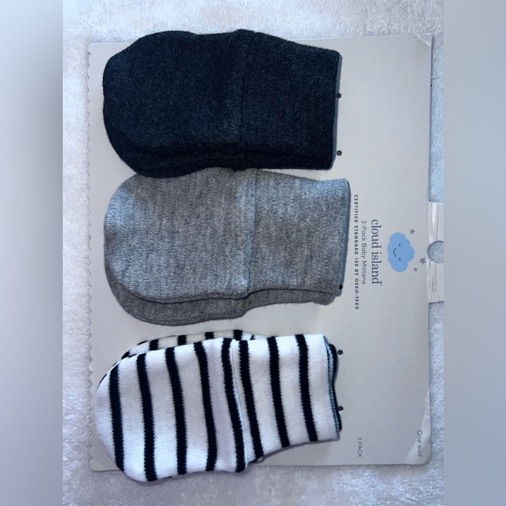 Cloud Island - one size mittens